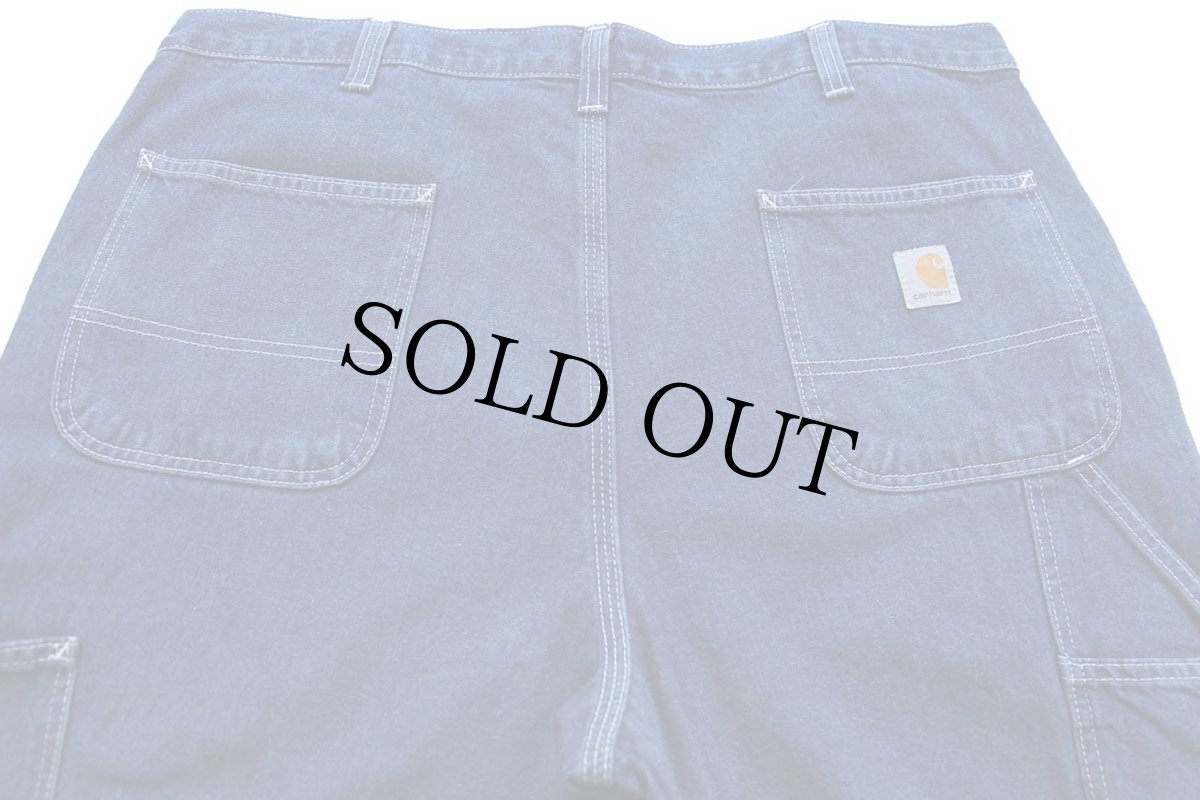 画像5: メキシコ製 carharttカーハート ペンキ飛び デニム ペインターパンツ w38 L32 (5)