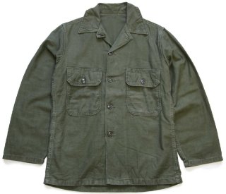 60s 米軍 U.S.ARMY コットンサテン ユーティリティシャツ