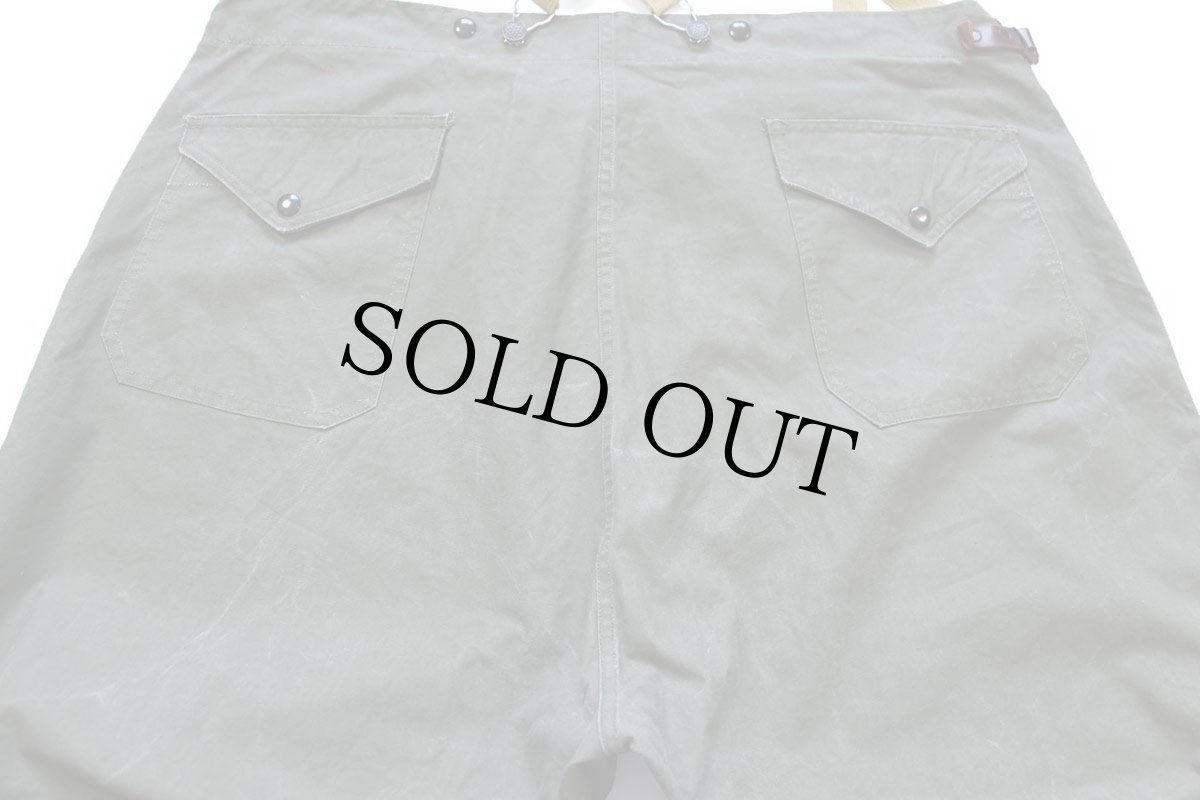 画像4: 50s 米軍 U.S.ARMY ファイヤーマン オーバーパンツ サスペンダー付き オリーブドラブ 44★特大 (4)