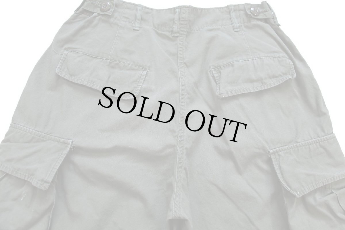 画像5: 60s 米軍 U.S.ARMY ペンキ飛び ジャングルファティーグパンツ 2nd ノンリップ オリーブグリーン R-S (5)