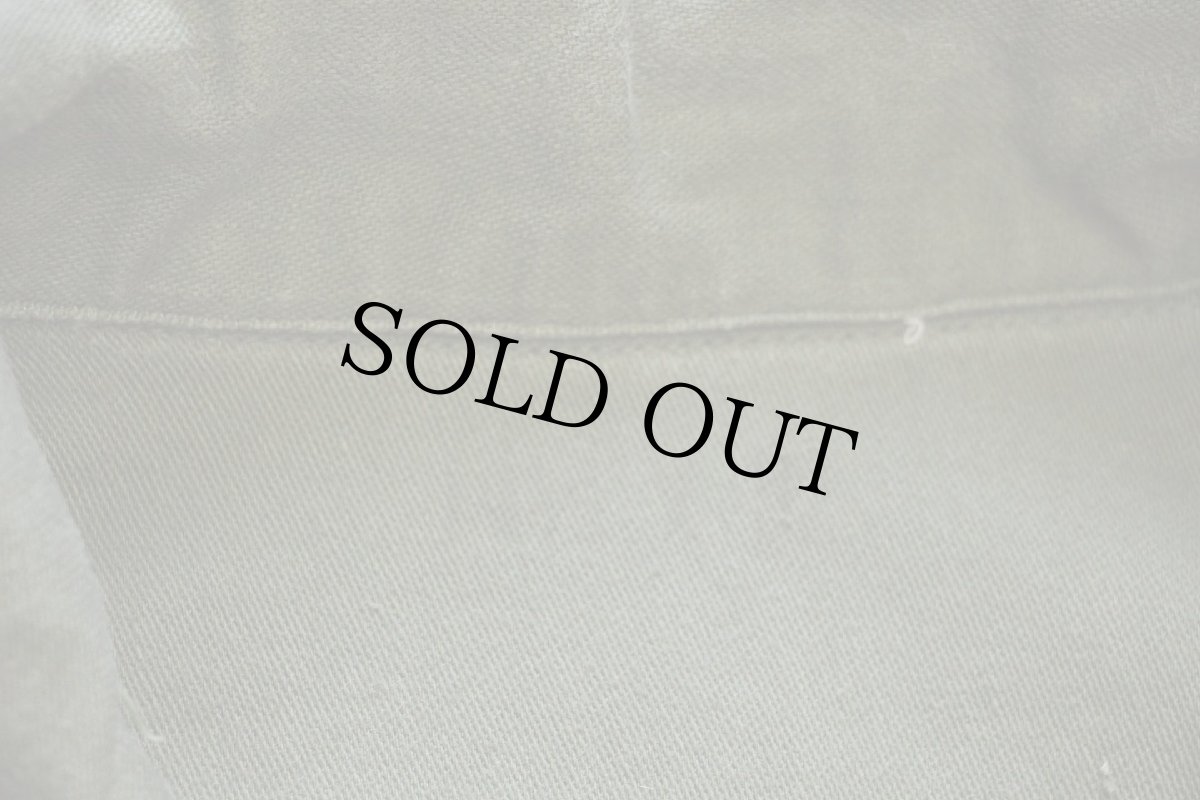 画像5: 60s 米軍 U.S.ARMY ストラップ付き コットンサテン ユーティリティシャツ 2nd オリーブグリーン 14.5 (5)