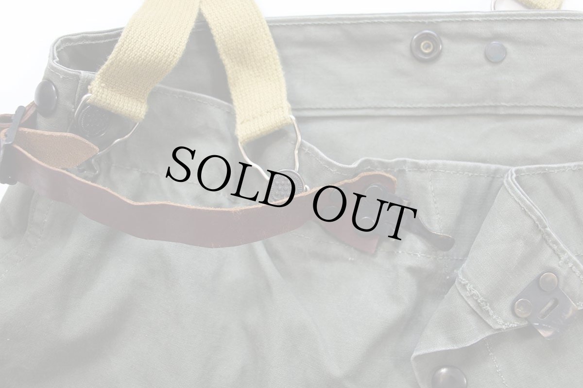 画像6: 50s 米軍 U.S.ARMY ファイヤーマン オーバーパンツ サスペンダー付き オリーブドラブ 44★特大 (6)