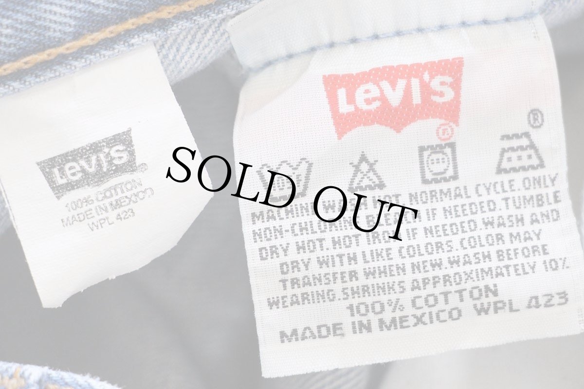 画像6: 00s メキシコ製 Levi'sリーバイス 501 デニムパンツ ヒゲ w34★160 (6)