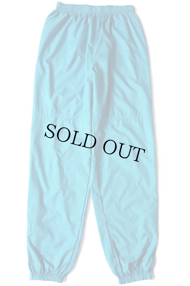 画像2: 90s NIKEナイキ ワンポイント ナイロンパンツ 青緑 M (2)