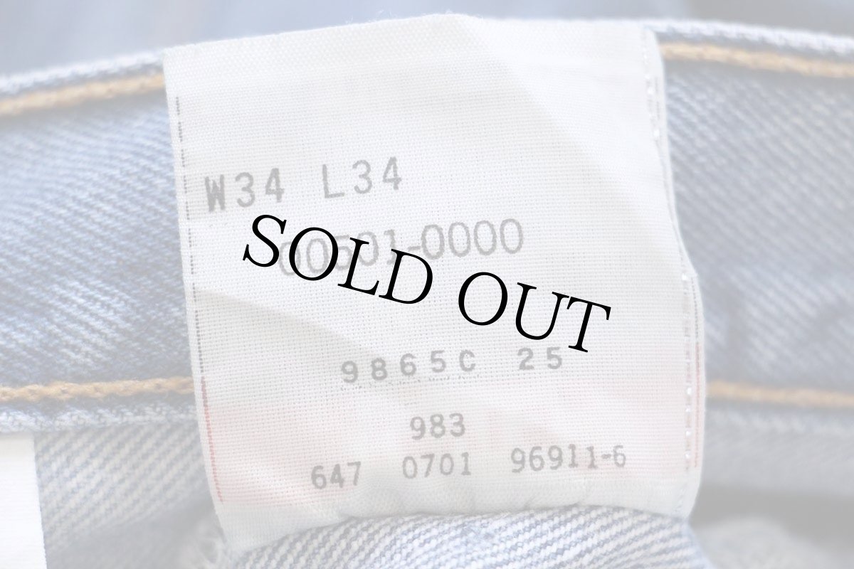 画像7: 00s メキシコ製 Levi'sリーバイス 501 デニムパンツ ヒゲ w34★160 (7)