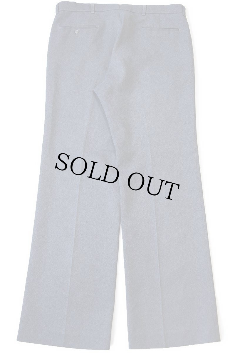 画像3: 80s Levi'sリーバイス Action Slacks STA-PRESTスタプレ フレア スラックス ポリエステルパンツ 杢グレー w36 (3)
