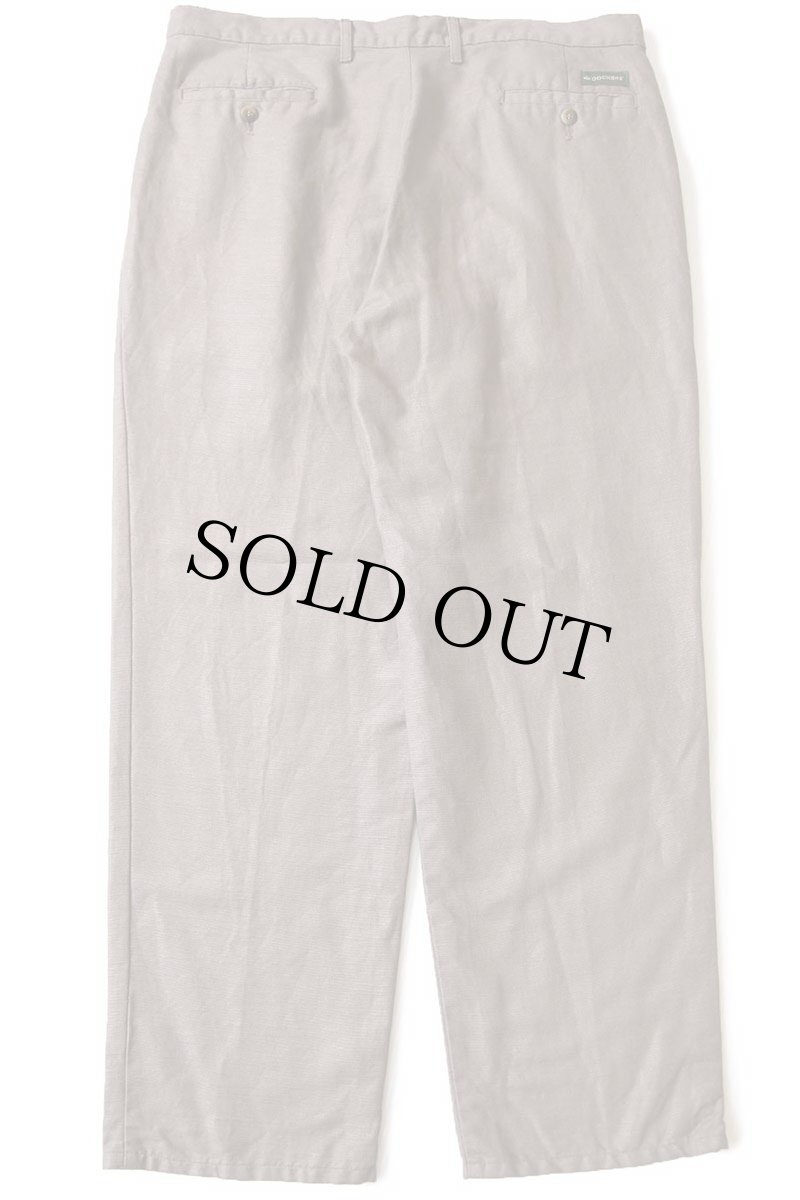 画像3: 90s カナダ製 DOCKERSドッカーズ ツータック スラックス リネン×コットンパンツ グレーブラウン w38 L30★Levi'sリーバイス (3)