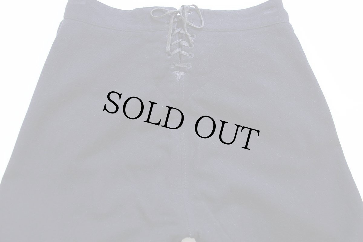 画像5: 40s 米軍 U.S.NAVY NAVAL メルトン ウール セーラーパンツ 濃紺 W28 (5)