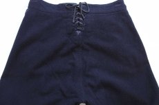 画像5: 40s 米軍 U.S.NAVY NAVAL メルトン ウール セーラーパンツ 濃紺 w28 (5)