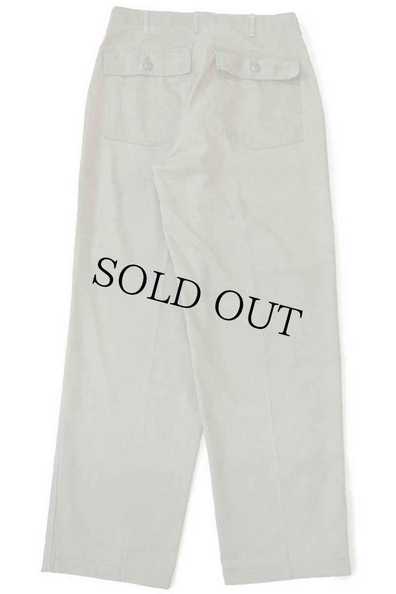 画像3: 70s 米軍 U.S.ARMY ユーティリティ ベイカーパンツ オリーブグリーン フェード w32 (3)