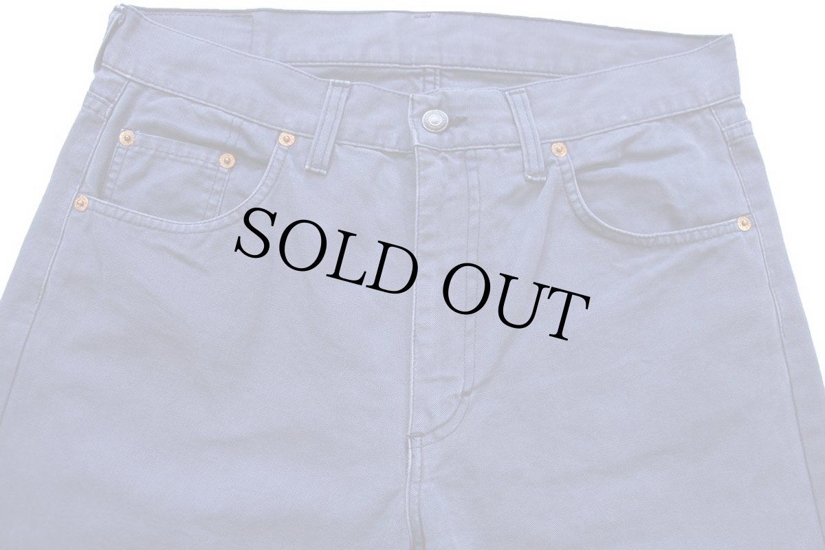 画像4: 90s イタリア製 Levi'sリーバイス 505 コットン キャンバス パンツ ナス紺 W33★ユーロ (4)