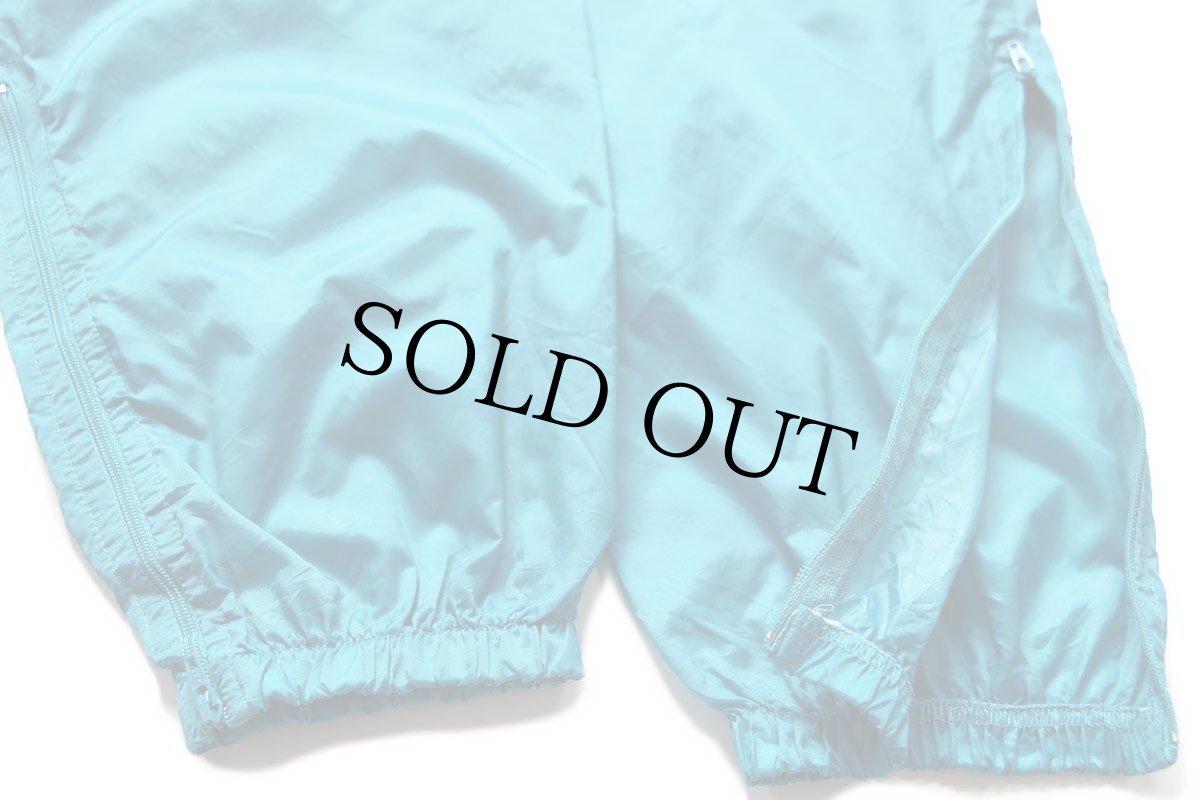 画像7: 90s NIKEナイキ ワンポイント ナイロンパンツ 青緑 M (7)