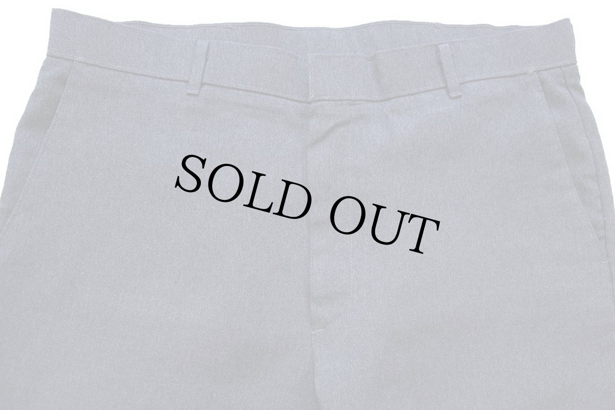 画像4: 80s Levi'sリーバイス Action Slacks STA-PRESTスタプレ フレア スラックス ポリエステルパンツ 杢グレー w36 (4)