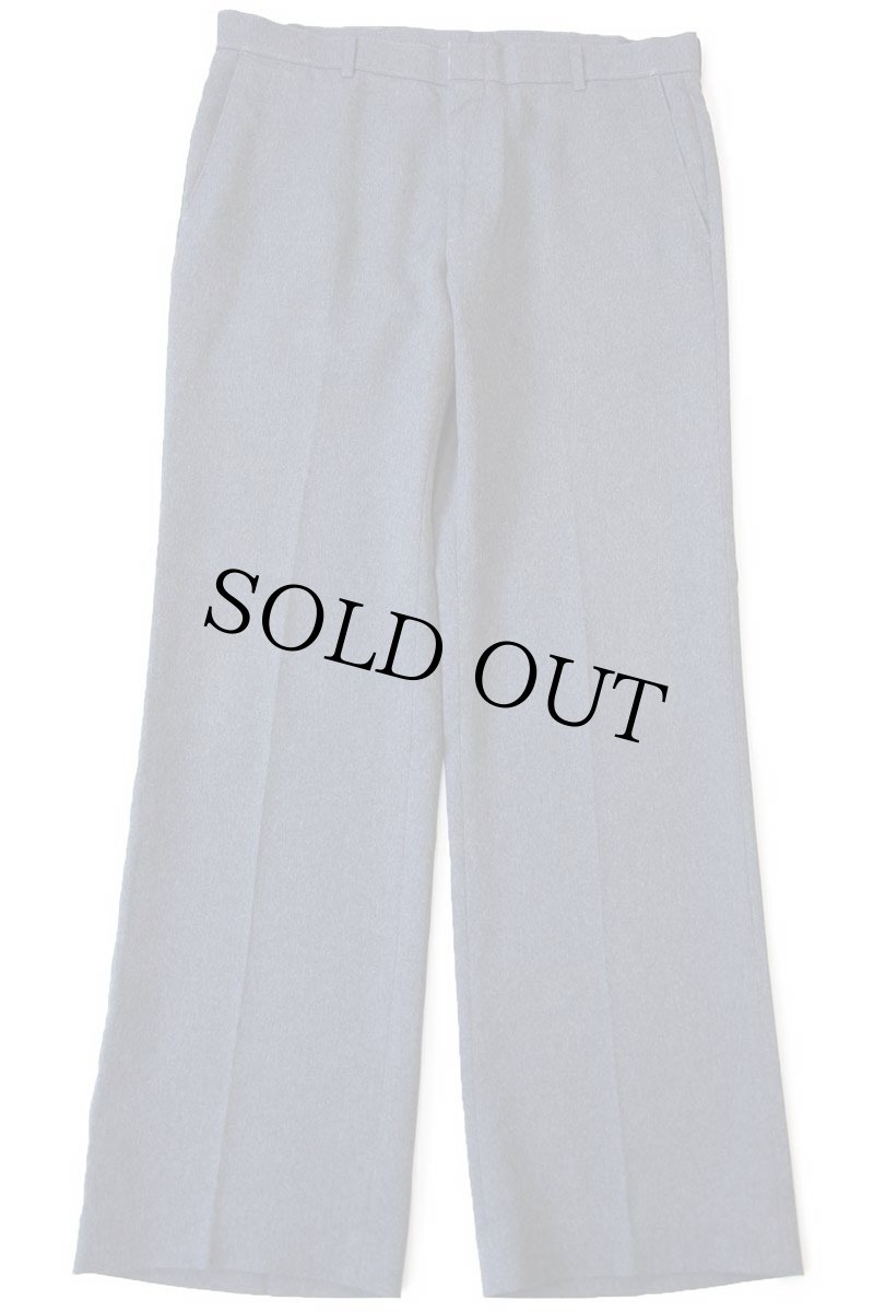画像2: 80s Levi'sリーバイス Action Slacks STA-PRESTスタプレ フレア スラックス ポリエステルパンツ 杢グレー w36 (2)