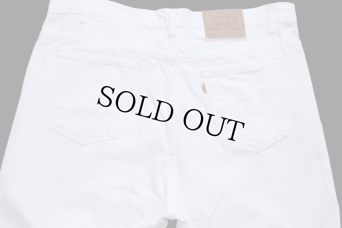 画像5: 90s USA製 Levi'sリーバイス 505 ホワイト デニムパンツ w42 L30 (5)