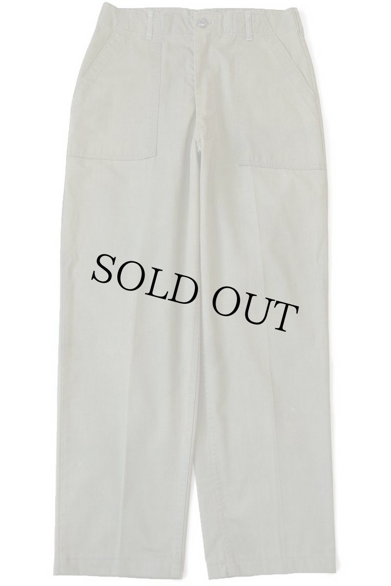 画像2: 70s 米軍 U.S.ARMY ユーティリティ ベイカーパンツ オリーブグリーン フェード w32 (2)