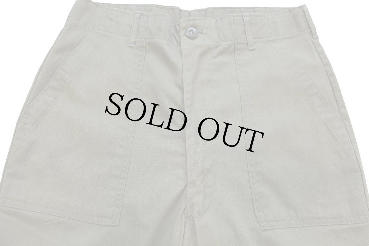 画像4: 70s 米軍 U.S.ARMY ユーティリティ ベイカーパンツ オリーブグリーン フェード w32 (4)