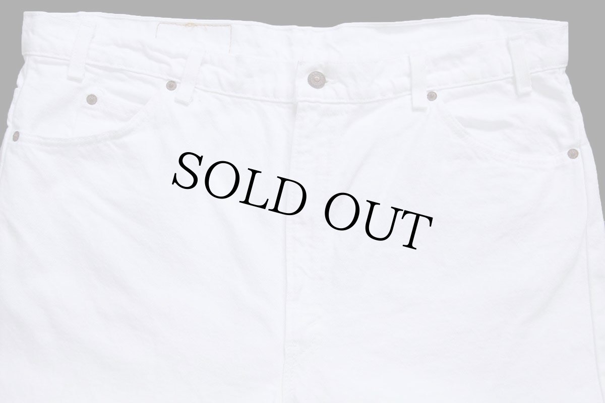 画像4: 90s USA製 Levi'sリーバイス 505 ホワイト デニムパンツ w42 L30 (4)