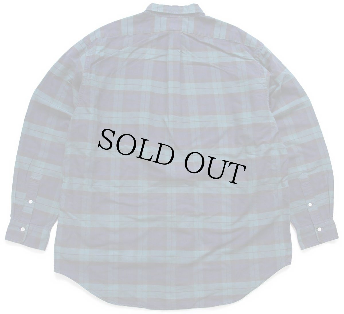 画像2: 90s ラルフローレン ロゴ刺繍 ブラックウォッチ タータンチェック ポケット付き ボタンダウン オックスフォード コットンシャツ XL★特大 (2)