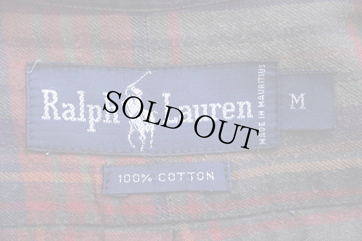 画像4: 90s ラルフローレン タータンチェック ボタンダウン コットンシャツ★21 (4)