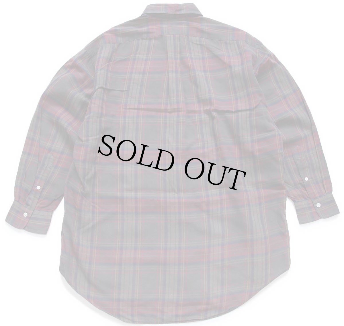 画像2: 90s ラルフローレン タータンチェック ボタンダウン コットンシャツ★21 (2)