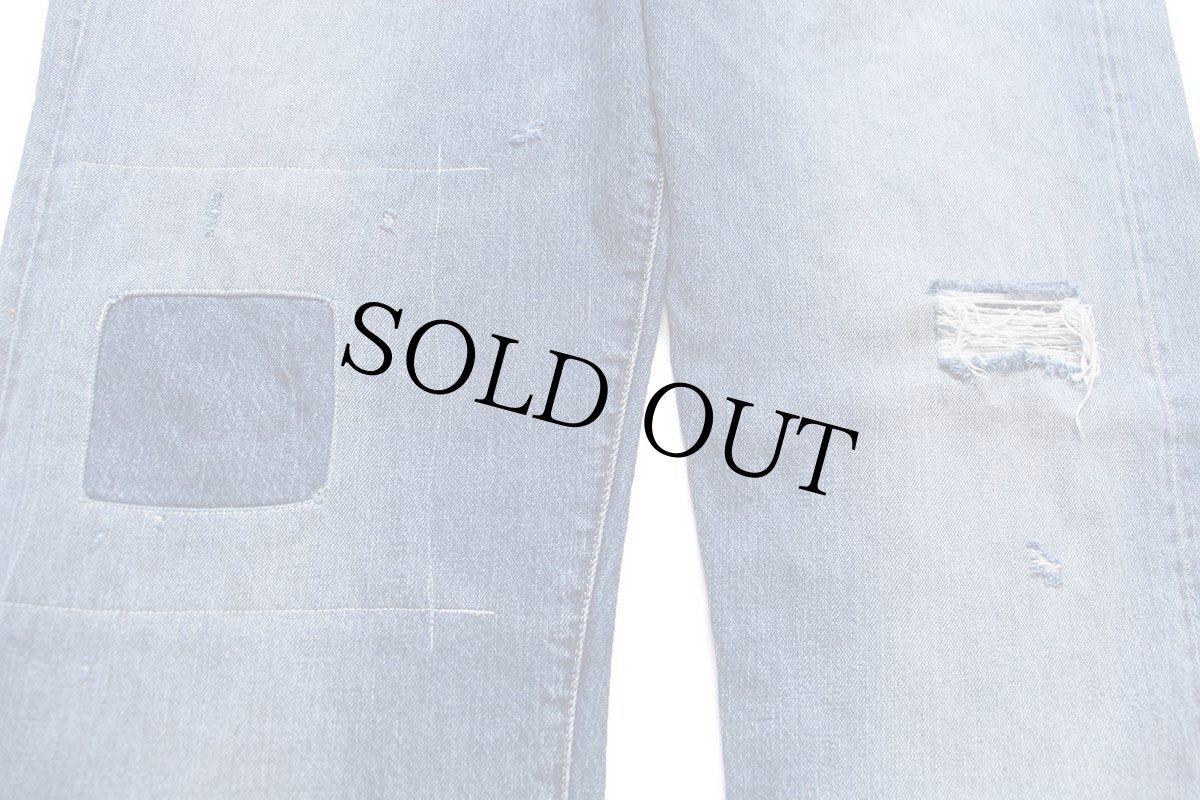 画像11: トルコ製 LVC LEVI'S VINTAGE CLOTHING リーバイス 501XX 1947 ダメージ&パッチワーク ビンテージ加工 デニムパンツ w38 L34 (11)