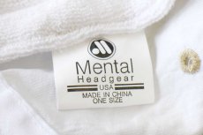 画像5: デッドストック★00s Mental ツートン ナイロン フィッシングキャップ 白×カーキ★B (5)