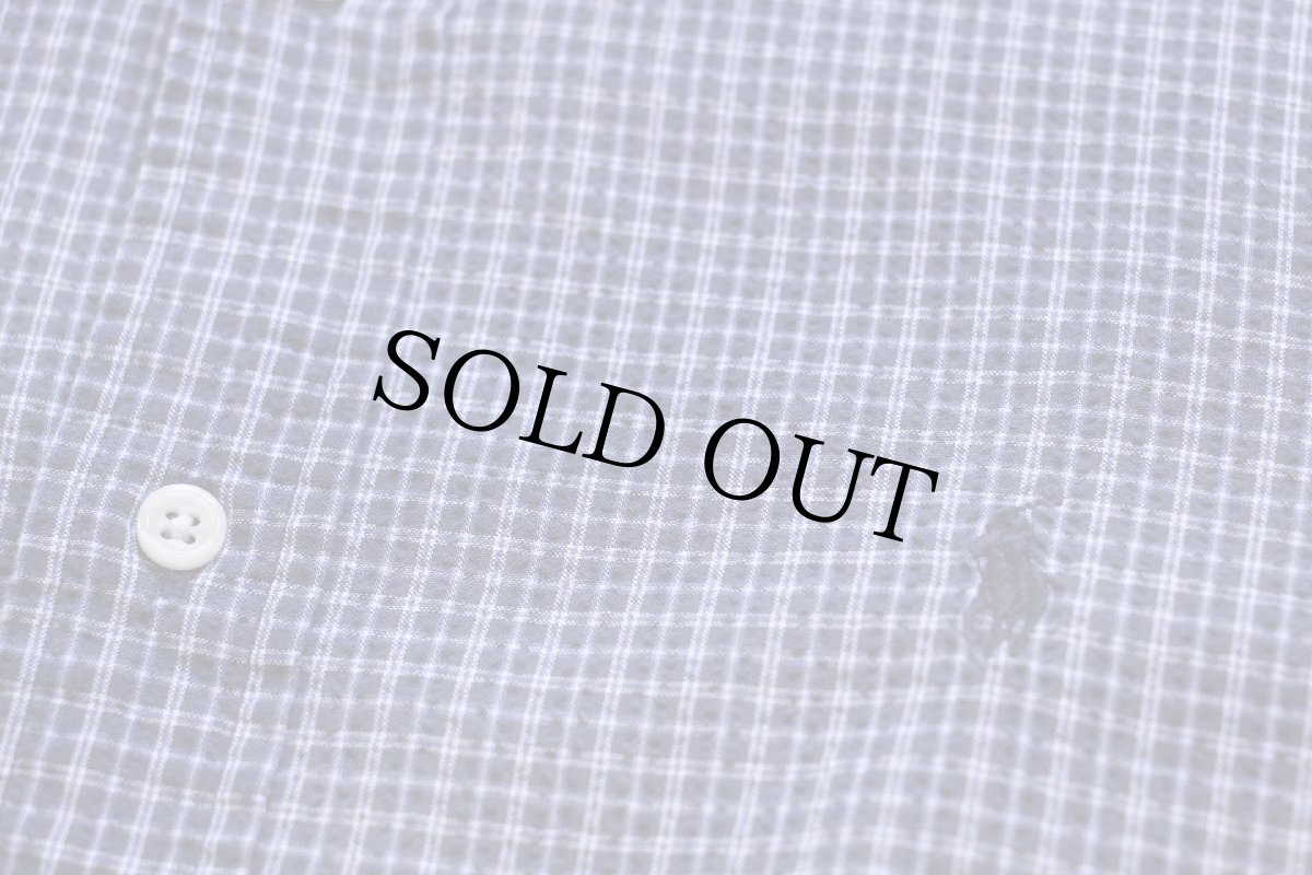 画像5: 00s ラルフローレン BLAKE チェック ボタンダウン 半袖 コットン シアサッカーシャツ M (5)