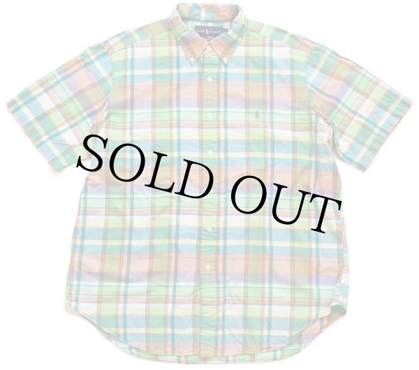 POLO RALPH LAUREN マドラスチェック classic fit M 00s ラルフローレン CLASSIC FIT マドラスチェック ボタンダウン