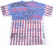 画像3: 90s イタリア製 Levi'sリーバイス オールオーバープリント コットンTシャツ S★ユーロ (3)