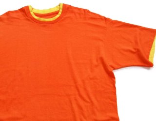 50s UNKNOWN 無地 コットン フットボールTシャツ ボロ 白