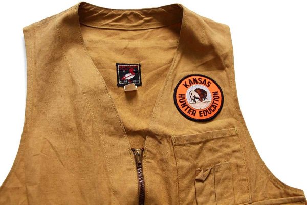 【希少】Red Head レッドヘッド　ヴィンテージ　ハンティングベスト 60s RED HEADレッドヘッド KANSAS HUNTER EDUCATION パッチ付き ダック