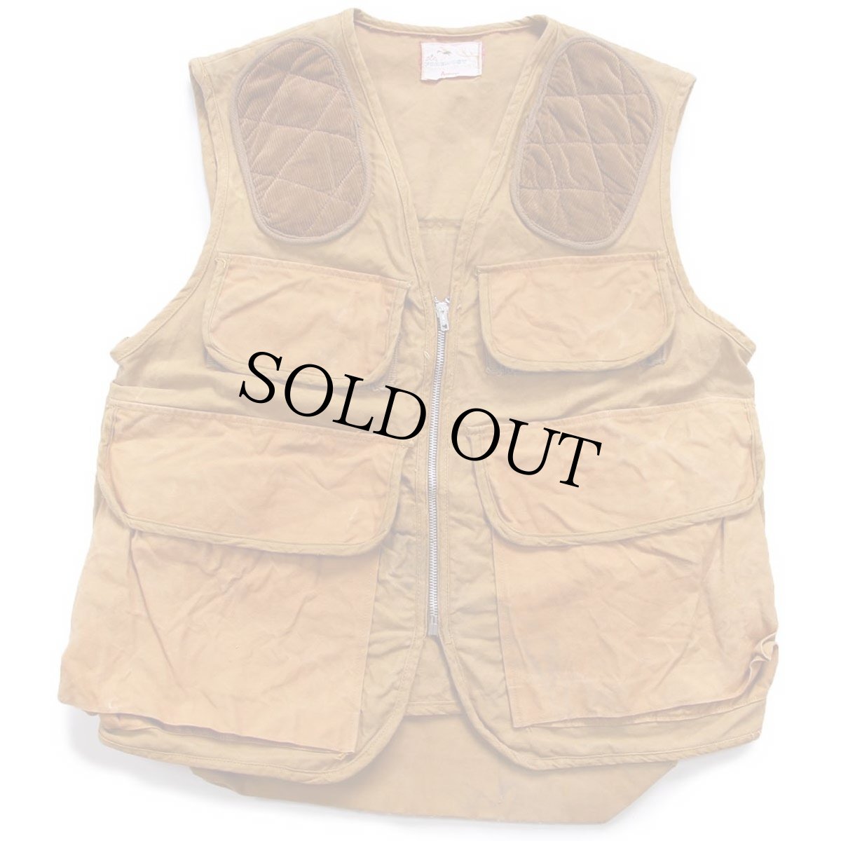 画像1: 60s Penneys FOREMOST ツートン ダック地 ハンティングベスト 茶 (1)