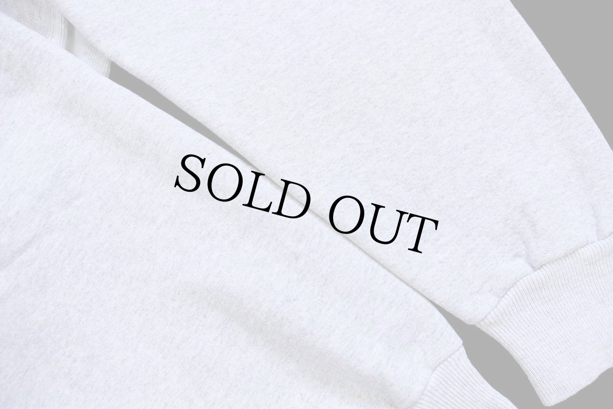 画像6: 90s USA製 Kellsport RHODE ISLAND 刺繍 スタンドカラー リバースウィーブ スウェット 杢グレー XXL★特大 (6)