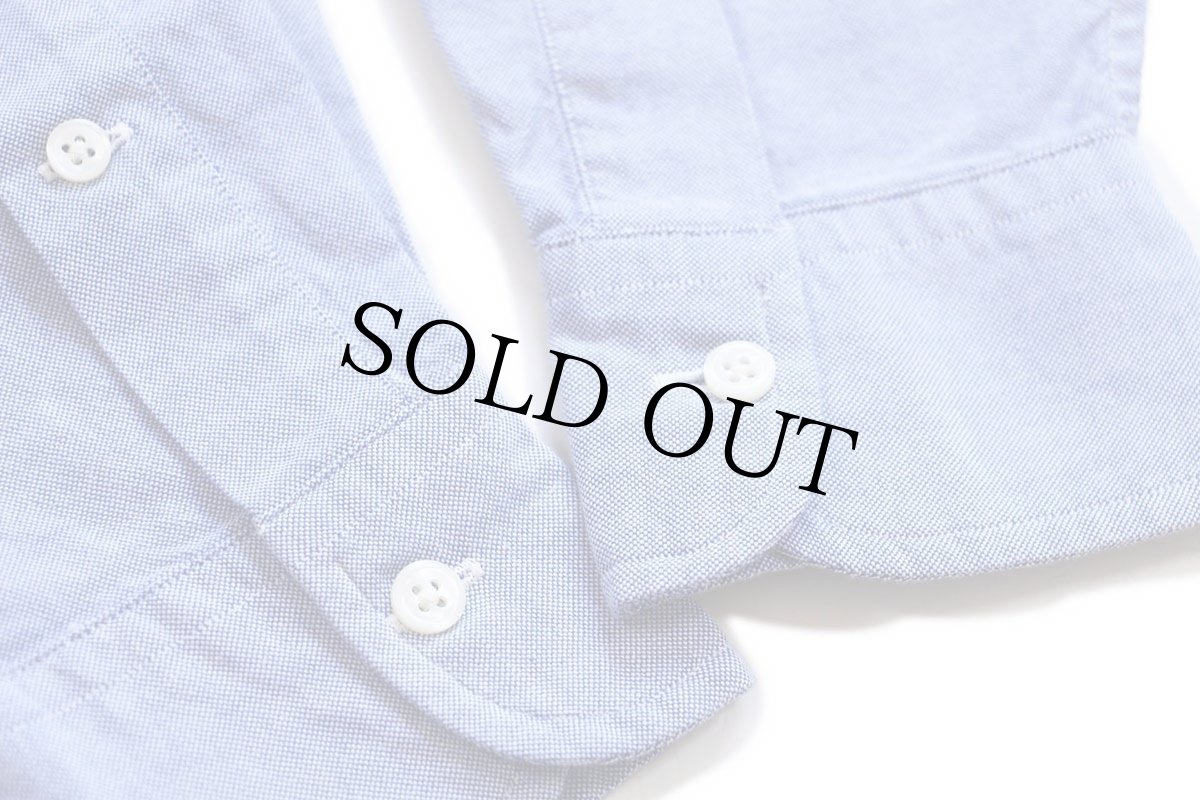 画像7: デッドストック★90s ラルフローレン The Big Oxford ワンポイント ボタンダウン オックスフォード コットンシャツ サックス 12 (7)