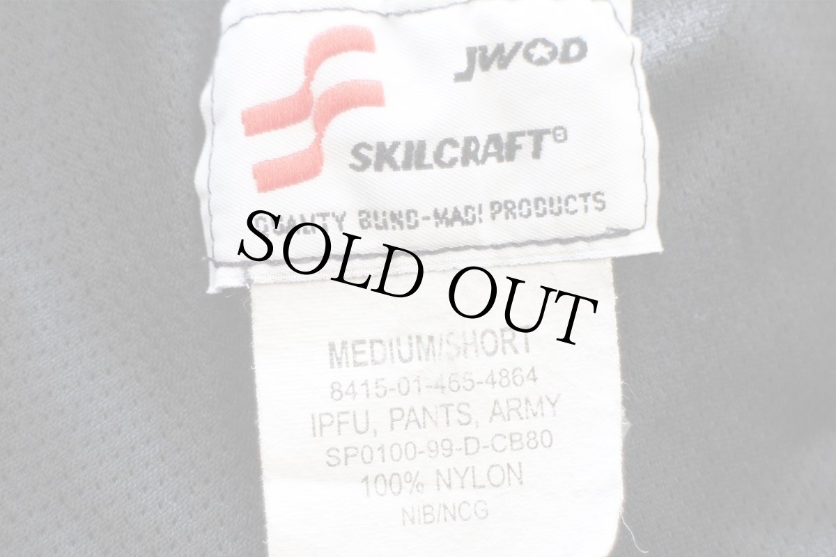 画像6: 90s 米軍 U.S.ARMY IPFU トレーニング ナイロンパンツ 黒 M/S★75 PFU (6)