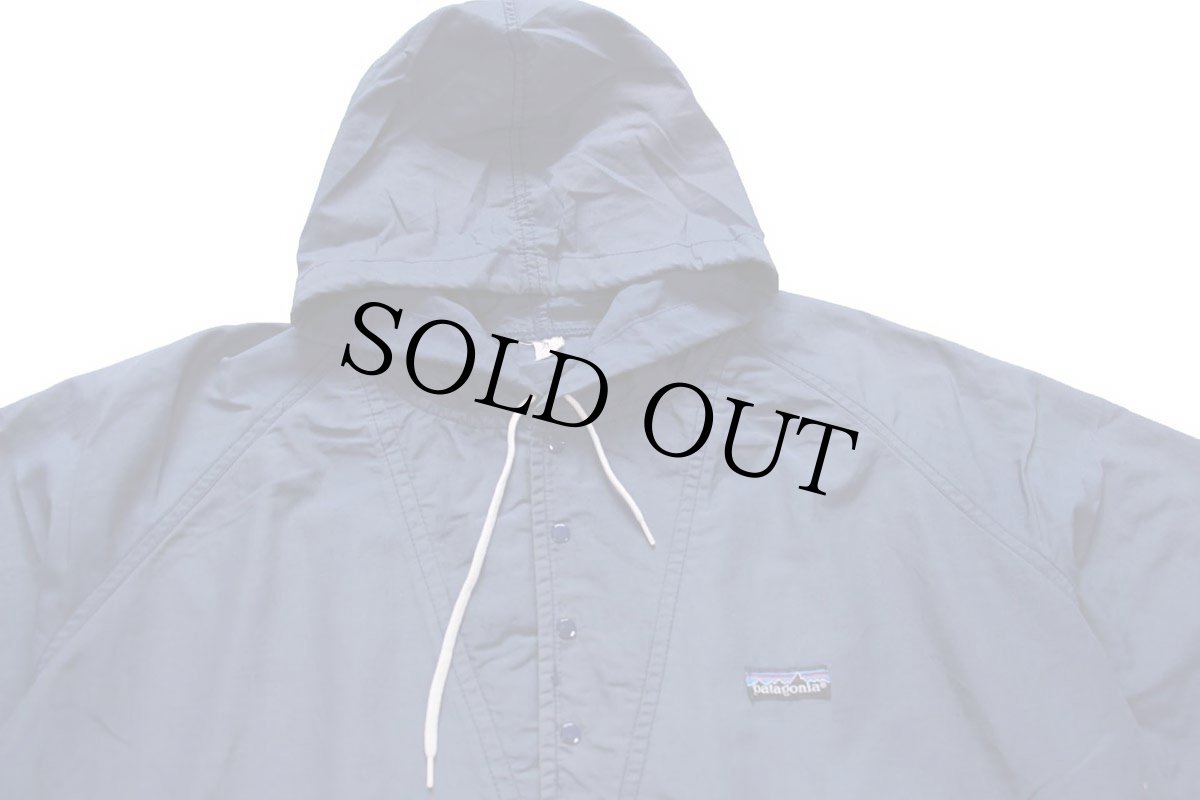 画像3: 90s カナダ製 patagoniaパタゴニア コットン×ナイロン アノラックパーカー 紺 XL★バギーズ (3)