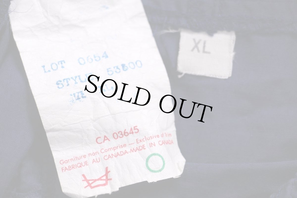 画像4: 90s カナダ製 patagoniaパタゴニア コットン×ナイロン アノラックパーカー 紺 XL★バギーズ (4)