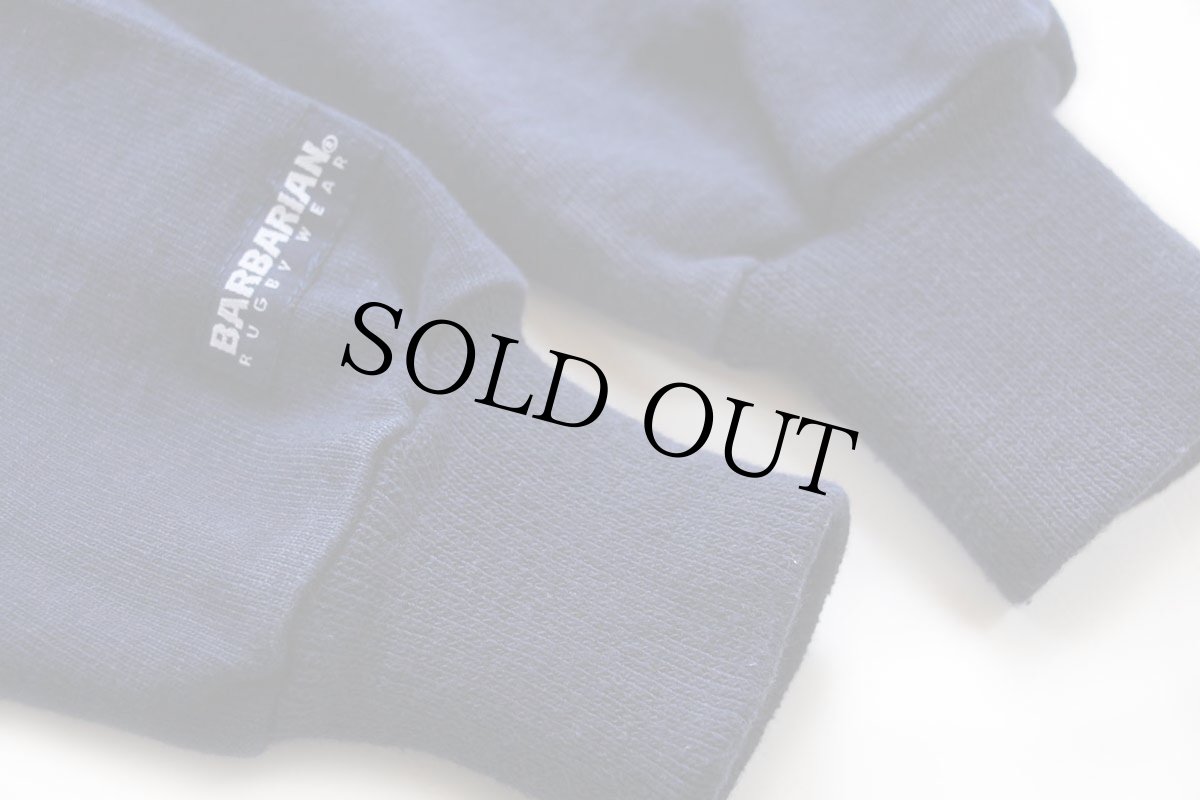 画像7: カナダ製 BARBARIANバーバリアン HOCKEY NIGHT in Canada NHL CBC Sports刺繍 コットン ラガーシャツ 紺 XL (7)