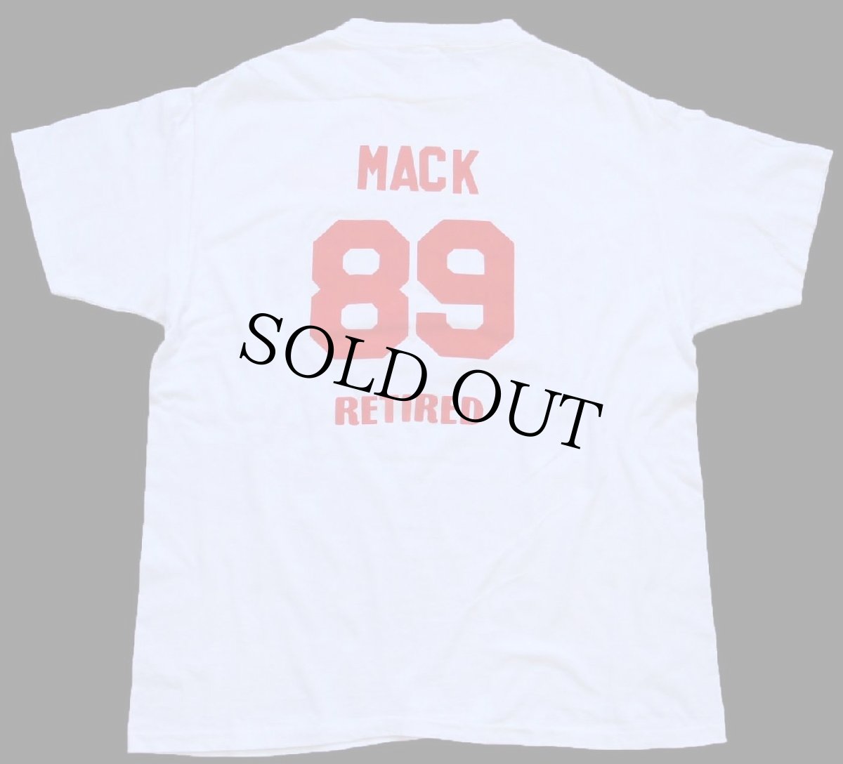 画像3: 80s USA製 ARKANSAS イノシシ 89 ナンバリング フェルトプリント コットンTシャツ 白 XL (3)