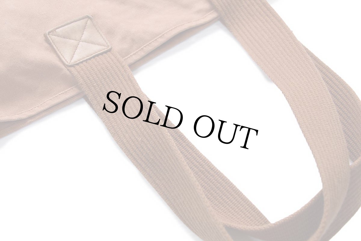 画像6: 00s EddieBauerエディーバウアー コットン キャンバス トートバッグ 薄茶 (6)