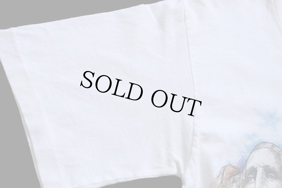 画像6: 90s USA製 MT.RUSHMORE アート コットンTシャツ 白 S (6)