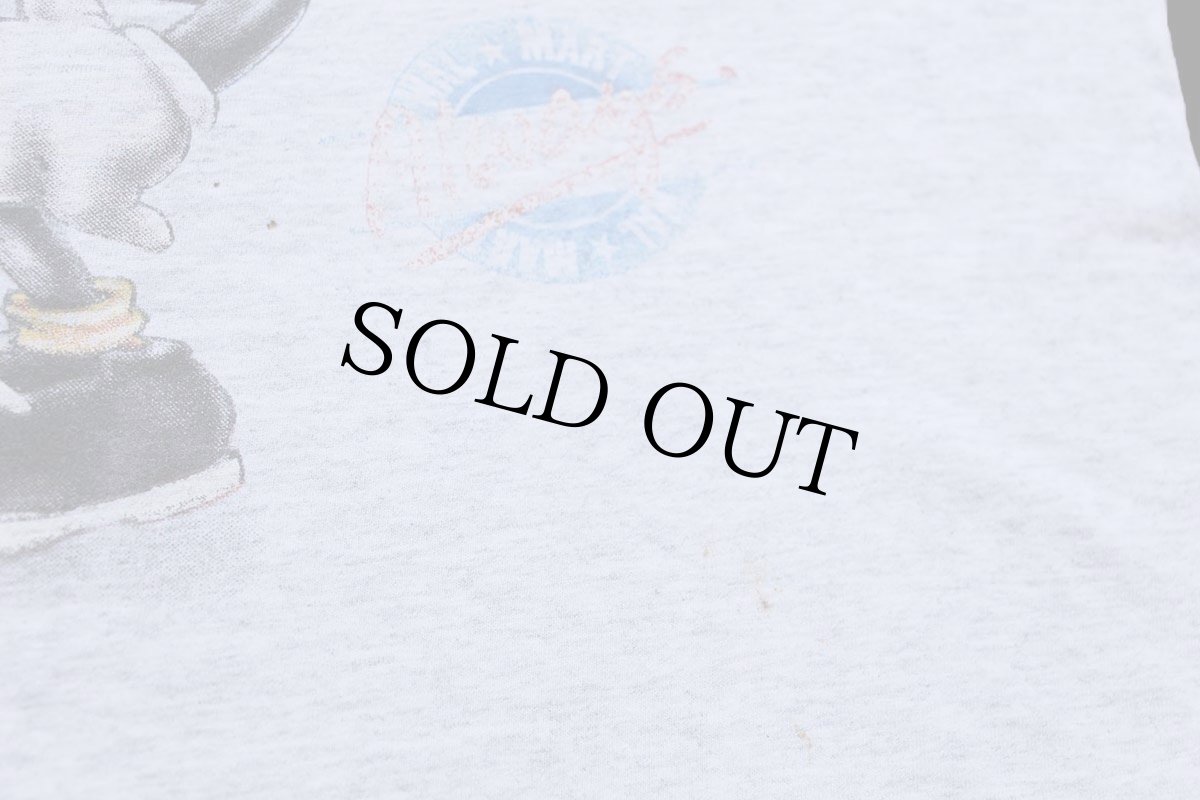 画像6: 90s Hanes WALMART Always ウォルマート スマイル イラスト コットンTシャツ 杢ライトグレー L (6)