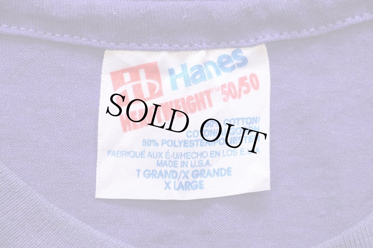 画像4: 90s USA製 Hanes Utah サボテン ネイティブ柄 アート Tシャツ 紫 XL (4)