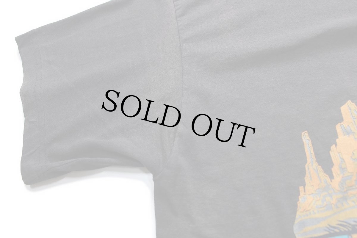 画像6: 90s USA製 Arizona インディアン ネイティブ柄 アート Tシャツ 黒 フェード XL (6)