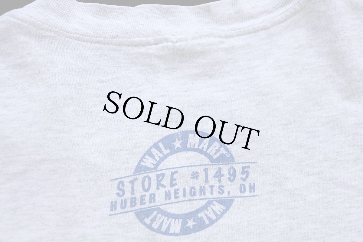 画像4: 90s Hanes WALMART Always ウォルマート スマイル イラスト コットンTシャツ 杢ライトグレー L (4)