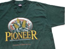 画像1: 90s USA製 PIONEER Hi-Bred コーン Tシャツ 緑 XL (1)