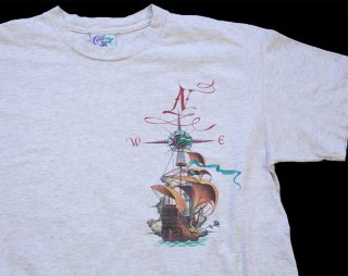 90s USA製 HABITAT XCIII アニマル 両面プリント アート