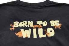 画像4: 90s BORN TO BE WILD LINDA MAUSICH パンサー アート コットンTシャツ 黒 (4)