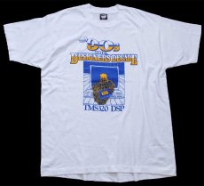 画像2: 90s USA製 DESIGNER'S DECADE TMS320 DSP Tシャツ 白 XL (2)